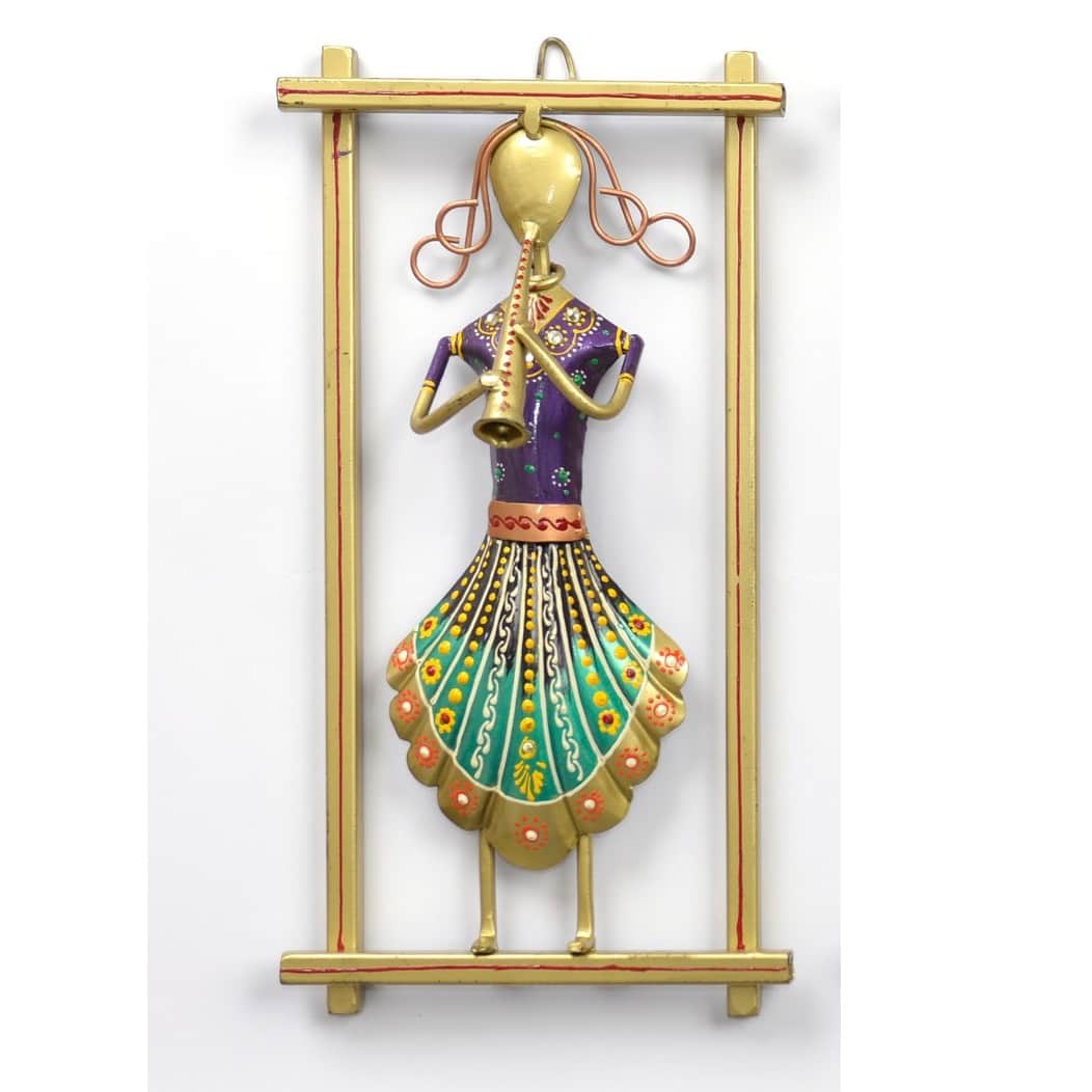 Metal Rajasthani Musicians Item showpiece ( Set of 3 ) - right_view