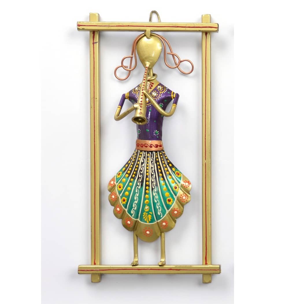 Metal Rajasthani Musicians Item showpiece ( Set of 3 )