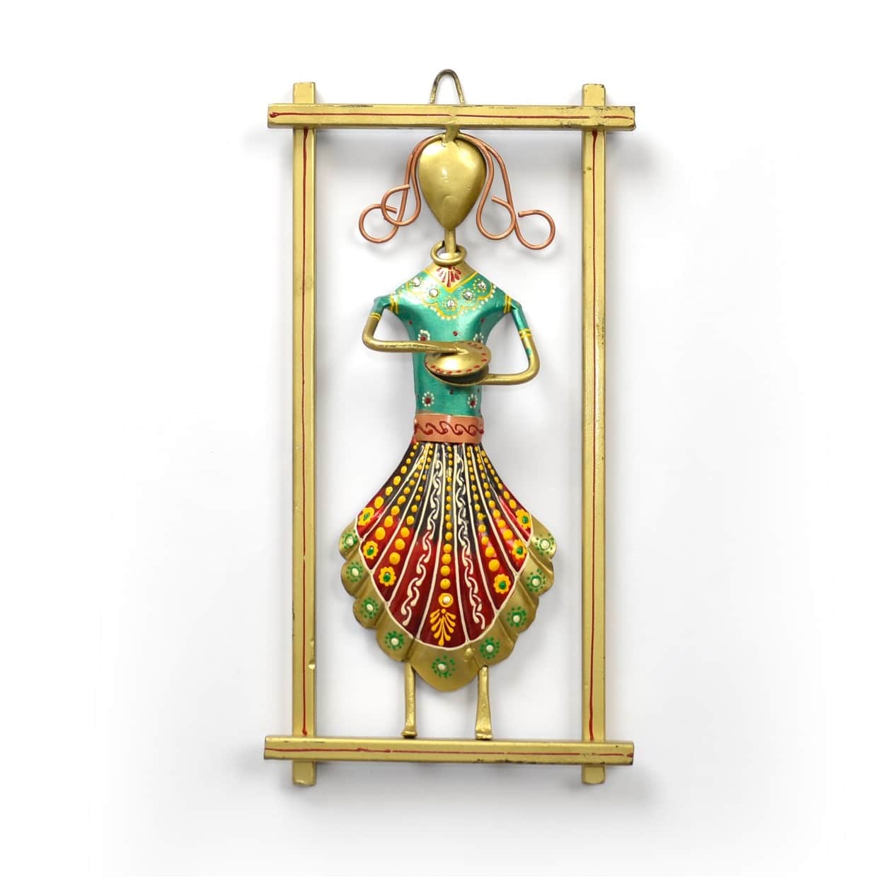 Metal Rajasthani Musicians Item showpiece ( Set of 3 ) - bottom_view