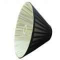 Pleated Cone Lampshade - top_view