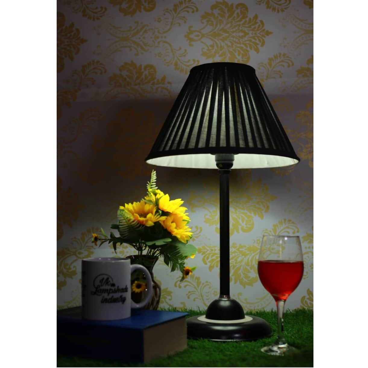 Pleated Cone Lampshade - right_view