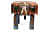 Handmade Wooden Multicolor Tabletop Elephant Figurine Stool - front_view