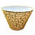 Golden Ring Printed Lampshade - top_view