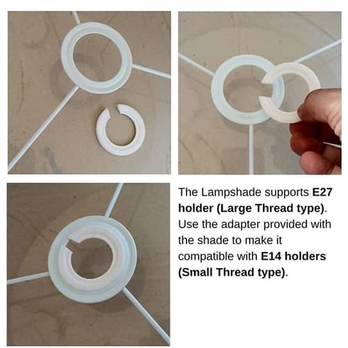 Golden Ring Printed Lampshade