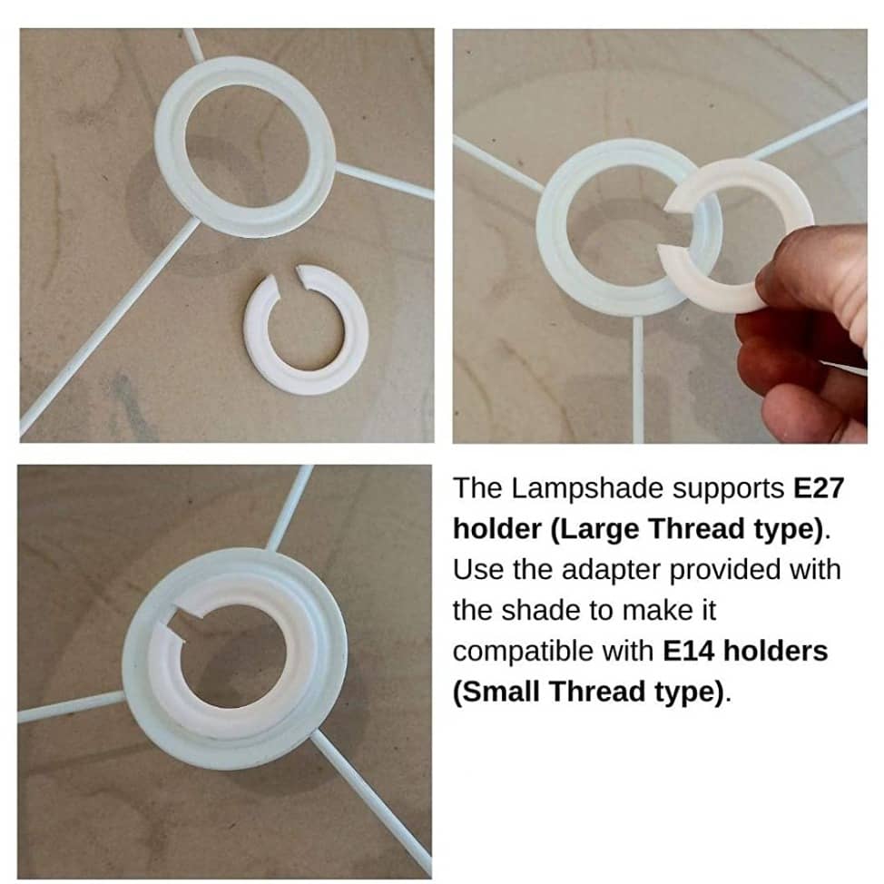 Golden Ring Printed Lampshade