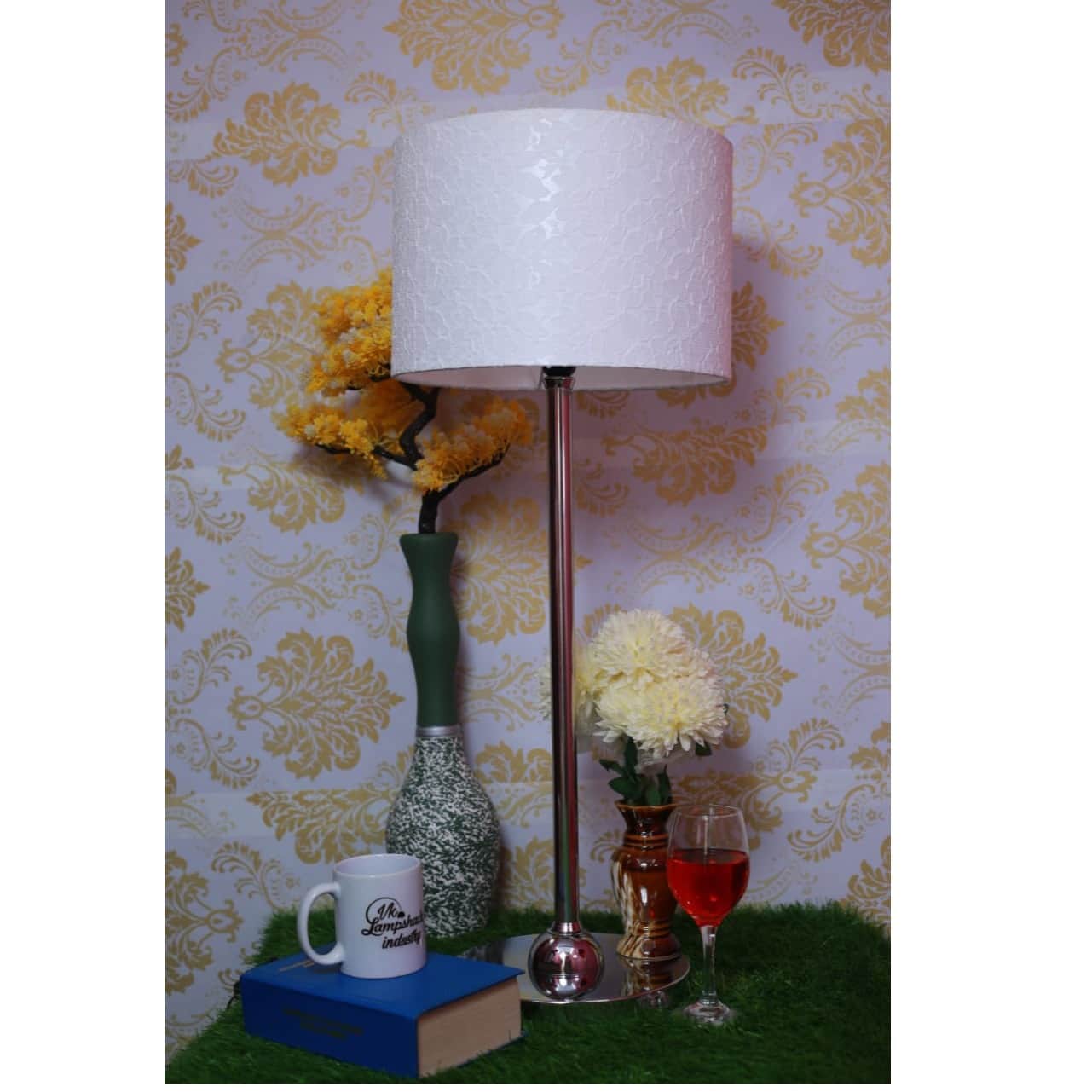 Transparent Drum Lampshade - rear_view