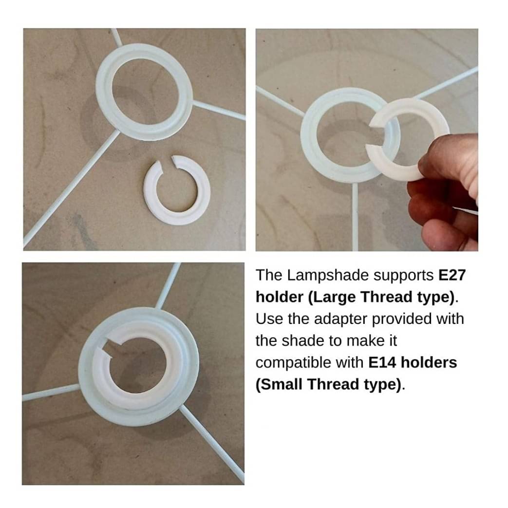 Transparent Drum Lampshade