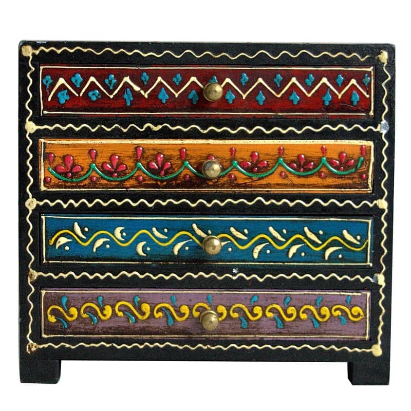 Antique Look Small 4 Drawer Chest