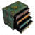 Antique Look Small 4 Drawer Chest - top_view