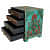 Antique Look Small 4 Drawer Chest - left_view