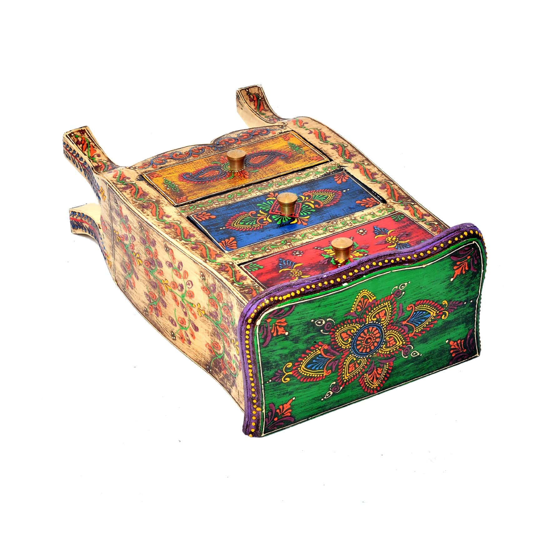 Antique Look Tabletop 3 Drawer Victoria Chest - top_view