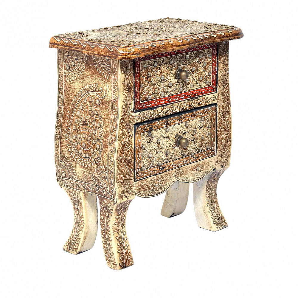 Antique Look Tabletop 2 Drawer Victoria Chest - photo