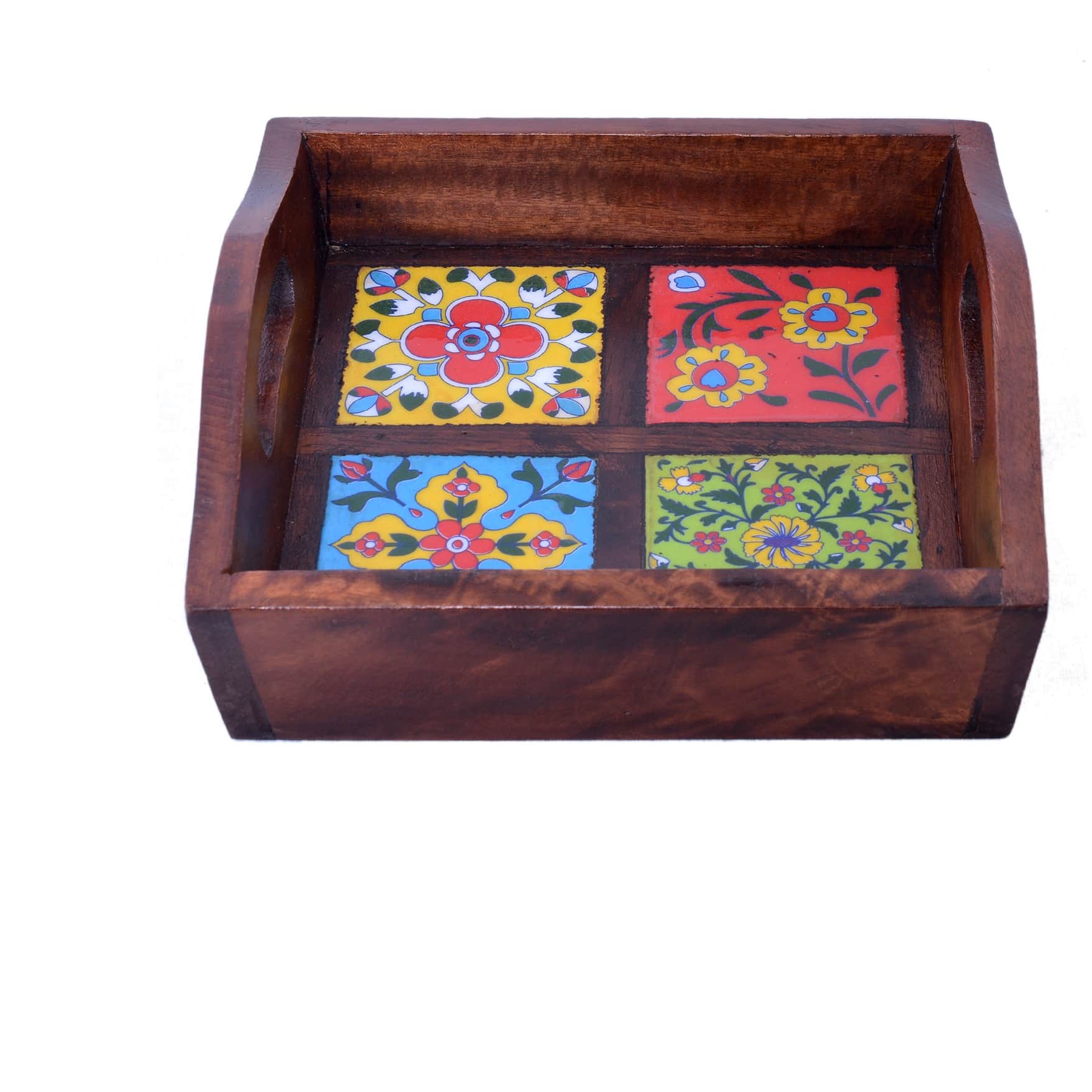 Tile-Fitted Small Tray - front_view