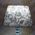Blue Flower Printed Lampshade - photo
