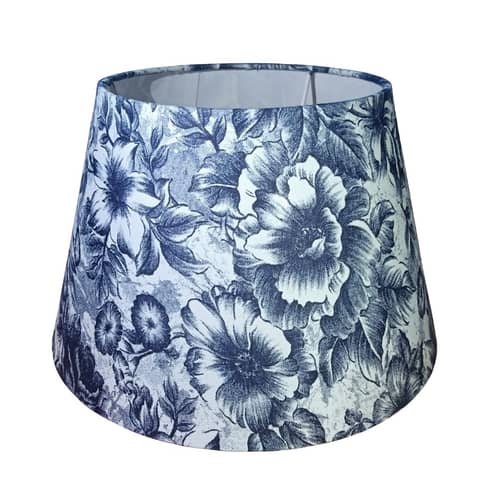 Blue Flower Printed Lampshade