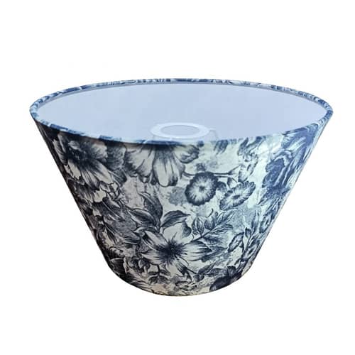 Blue Flower Printed Lampshade