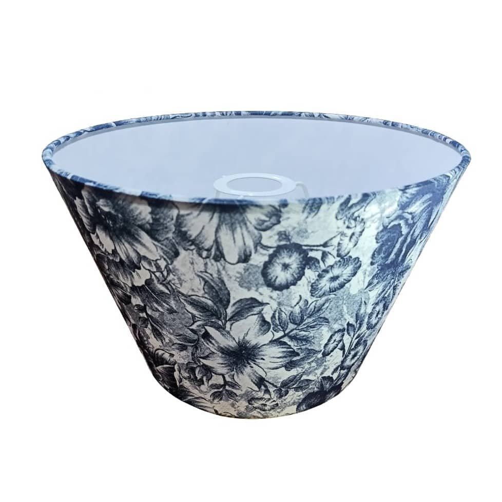 Blue Flower Printed Lampshade