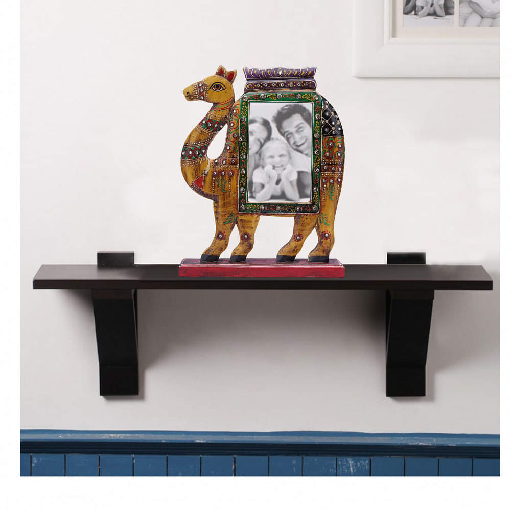 Antique Tabletop Standing Camel Design Photo Frame - photo