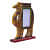 Antique Tabletop Standing Camel Design Photo Frame - front_view