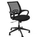 Office Arm Net Chair In Black - top_view
