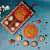 Set of 4 Tealight Holders with 1 Lakshmi Charan (Set of 4) - photo