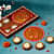Set of 4 Tealight Holders with 1 Lakshmi Charan (Set of 4) - rear_view