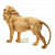 Resin Lion Sculpture Ornament Abstract Animal Figurines 7" - left_view