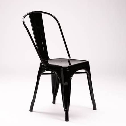 Solid Metal Cafe Chair
