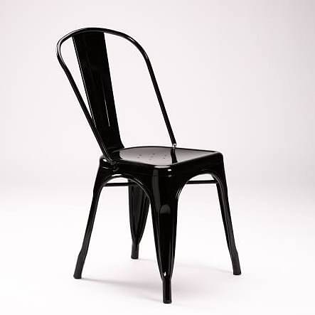 Solid Metal Cafe Chair