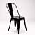 Solid Metal Cafe Chair - photo