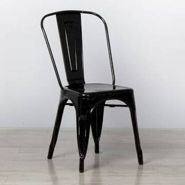 Solid Metal Cafe Chair