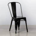 Solid Metal Cafe Chair - right_view