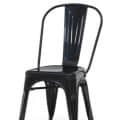 Solid Metal Cafe Chair - bottom_view
