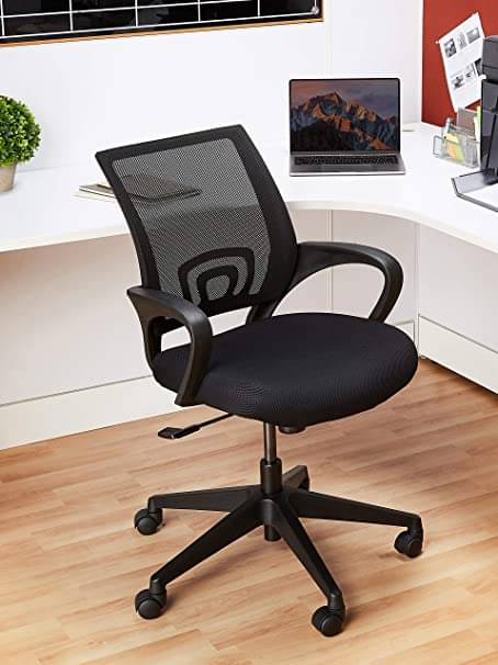 Office Arm Net Chair In Black