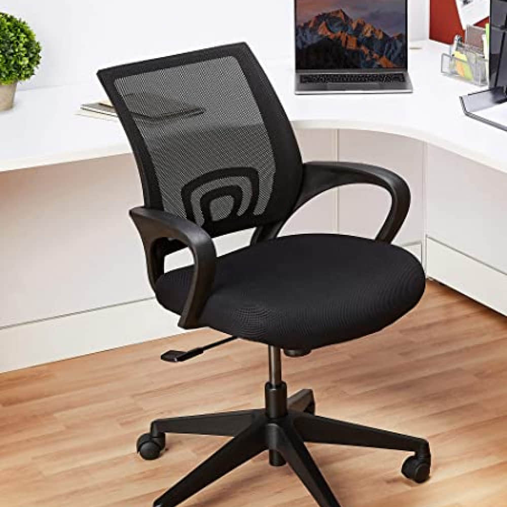 Office Arm Net Chair In Black - photo
