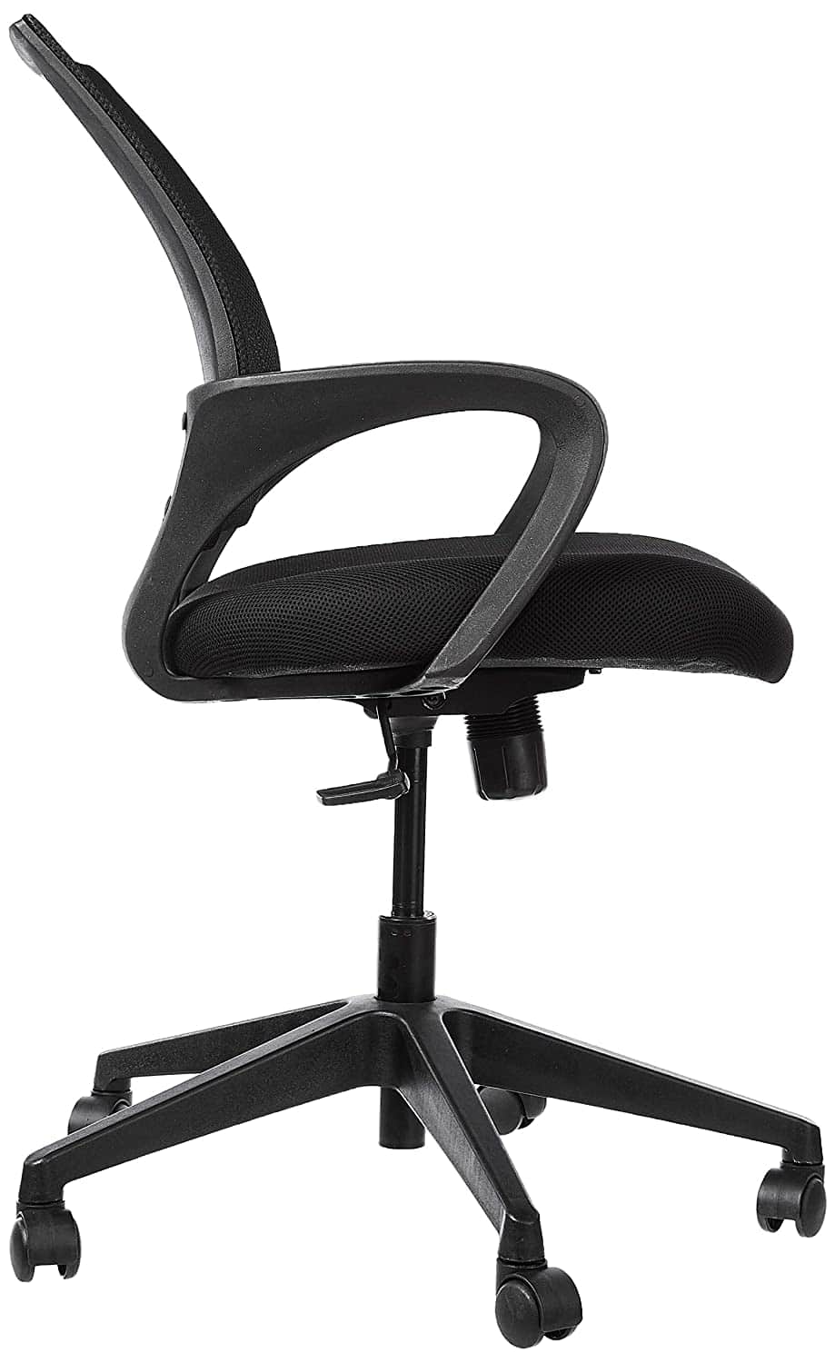 Office Arm Net Chair In Black - rear_view