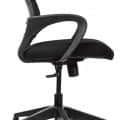 Office Arm Net Chair In Black - rear_view