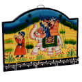 Royal Painted Small Wall Hanging 4 Key Hook Holder - photo