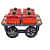 Designer Cart Shape Dry-Fruit Box - front_view
