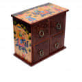 Hand painted Tabletop Small 4 Drawer Chest - photo