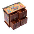 Hand painted Tabletop Small 4 Drawer Chest - rear_view