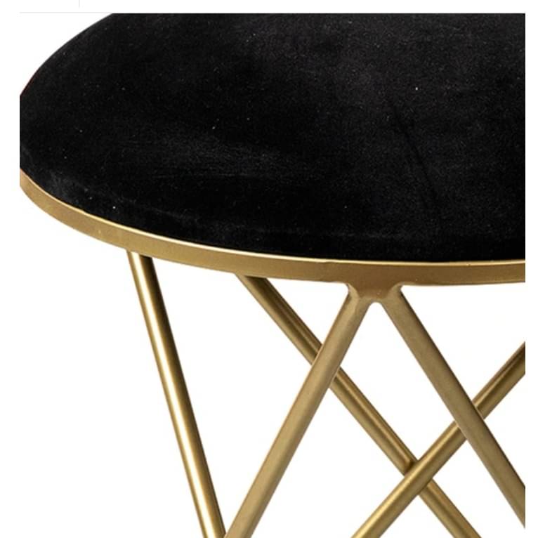 Varg Metallic Stool with Metalic Cross Legs