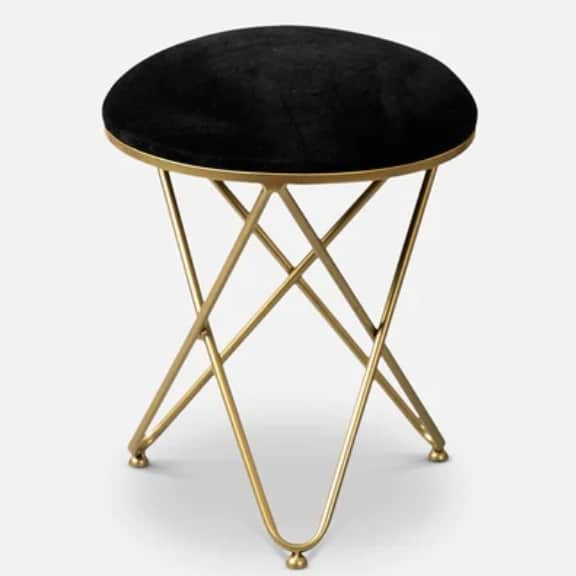 Varg Metallic Stool with Metalic Cross Legs - left_view