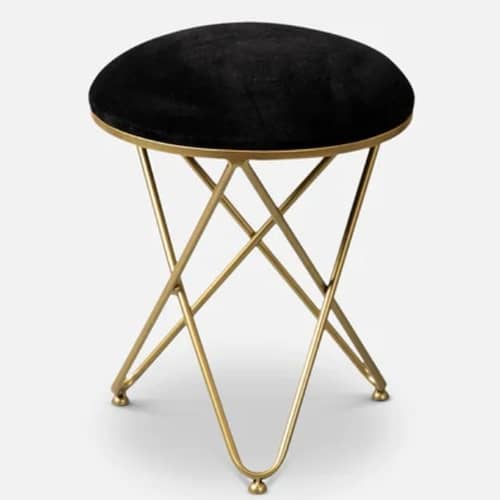 Varg Metallic Stool with Metalic Cross Legs
