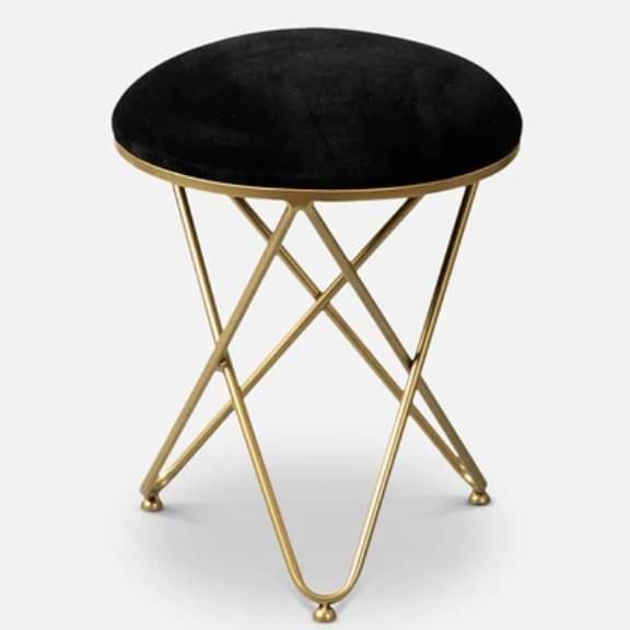 Varg Metallic Stool with Metalic Cross Legs
