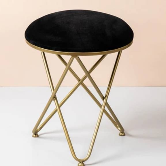 Varg Metallic Stool with Metalic Cross Legs