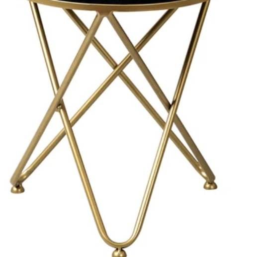 Varg Metallic Stool with Metalic Cross Legs