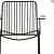 Metal Cafe Chair - front_view