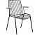 Metal Cafe Chair - rear_view