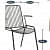 Metal Cafe Chair - right_view